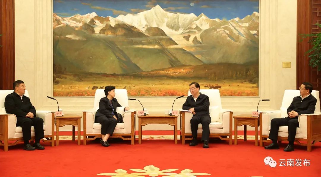 云南省省委书记王宁、省长王予波与yl23411永利官网—《柳叶刀》中国健康扶贫特邀报告专家委员会座谈